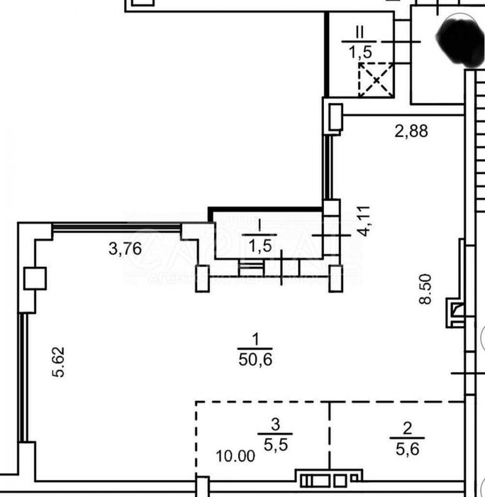 Ексклюзивна однокімнатна квартира 63.2м2 з балконом у клубному будинку Hidden