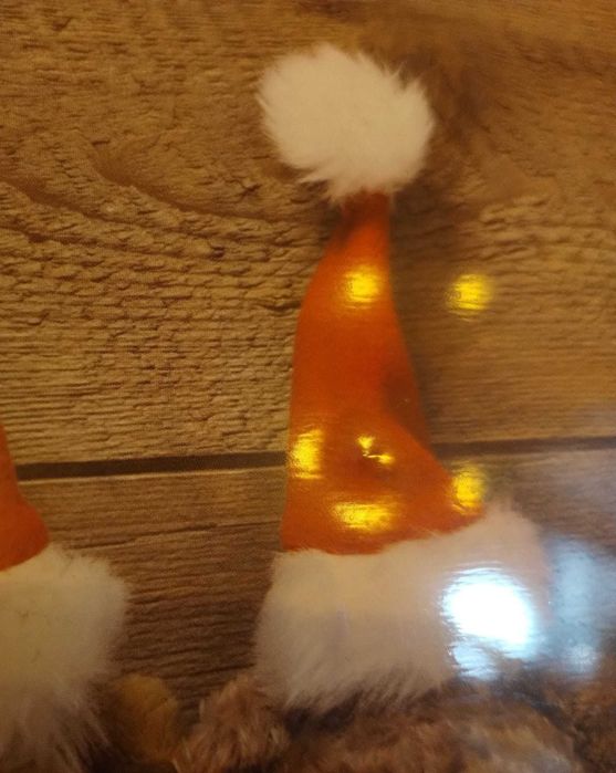 Zestaw 3 okrągłych puszek metalowe pudełka świąteczne z misiami