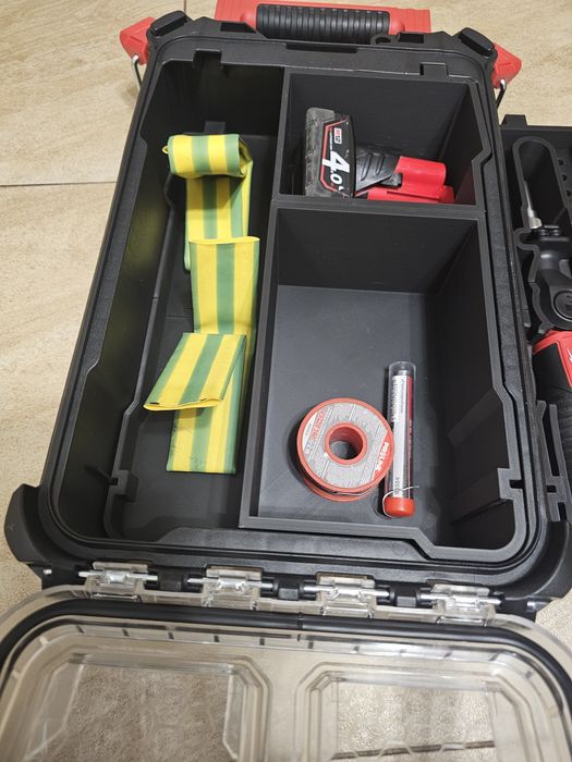 Milwaukee wkład wkładka do skrzyni packout pod lutownice.