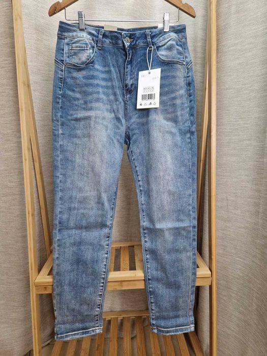 NOWE jeansy M.Sara wysoki stan rozm L/XL XL / 42 / 14