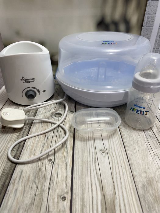 Засоби для годування та стерилізації дитячих пляшечок