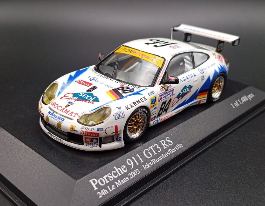 Porsche 911 GT3 RS Type 996 n° 84 24h Le Mans 2003 1/43