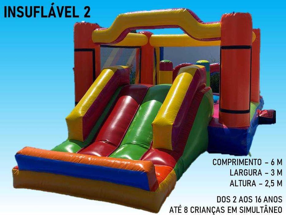 INSUFLÁVEL + TRAMPOLIM - 110€/DIA