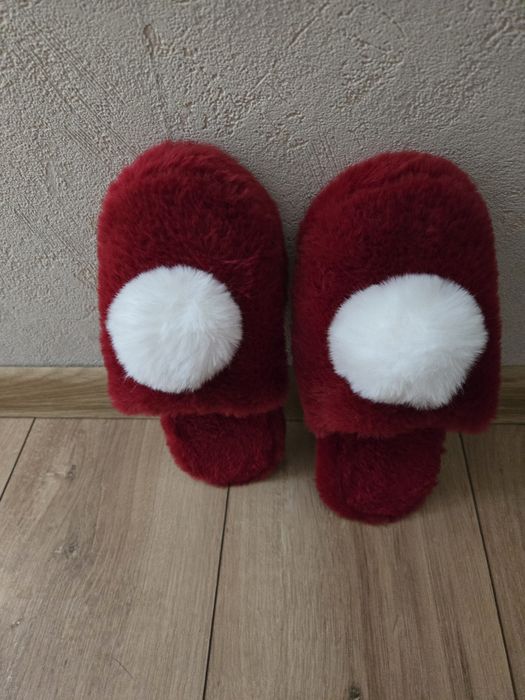 Laczki czerwone cieplutkie damskie