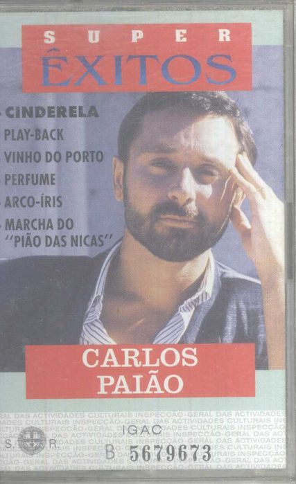 Carlos Paião Cinderela Cassete Singles LPs