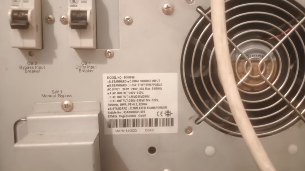 UPS Effekta MH6000 4200W  bez akumulatorów