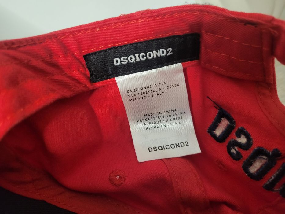 Icon dsqicon2 dsquared czapka nowa czerwona z daszkiem