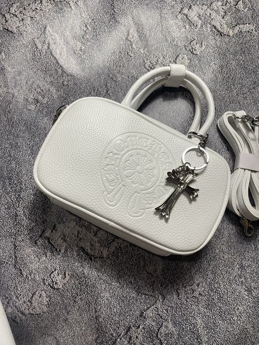 ! БЕЗ ПРЕДОПЛАТ ! Жіноча сумка Chrome Hearts чорна, біла сумка Хром Хартс