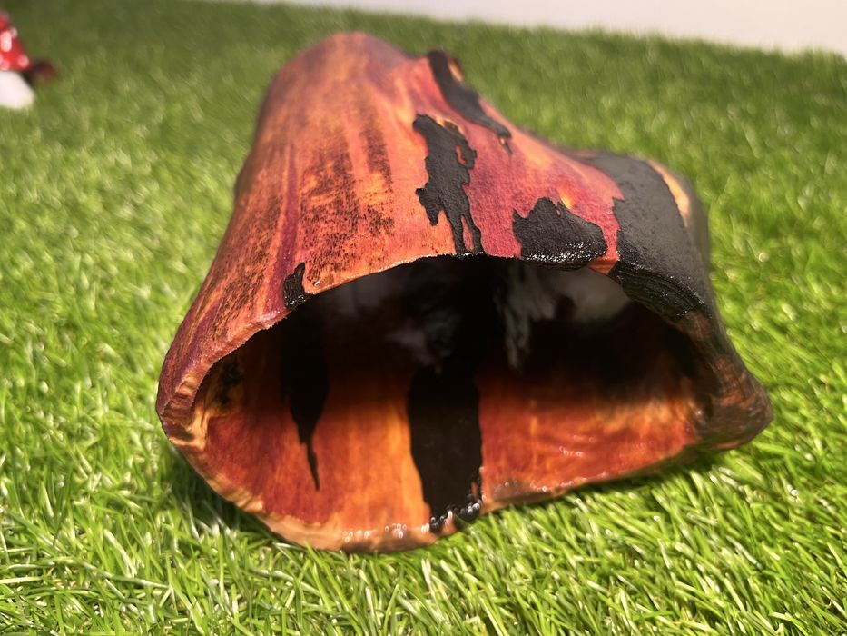 Grota drewniana do akwarium lub terrarium