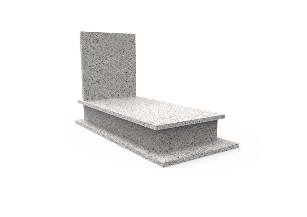 Nagrobek Granitowy Pomnik Premium Porządny Granit Szary