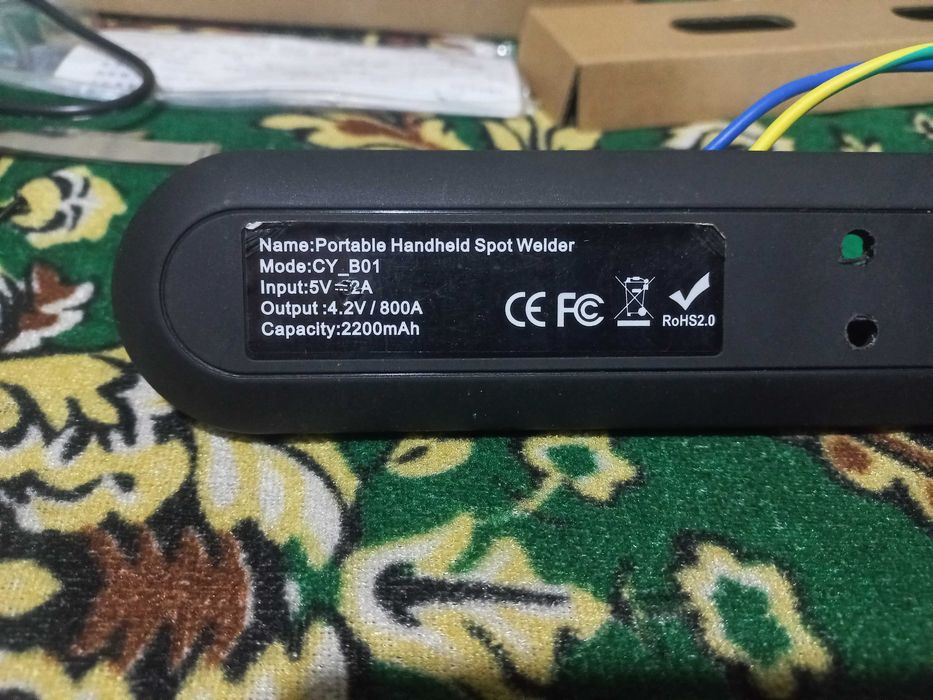 Портативний точковий зварювальний апарат CY_B01 / 4.2v _ 800A