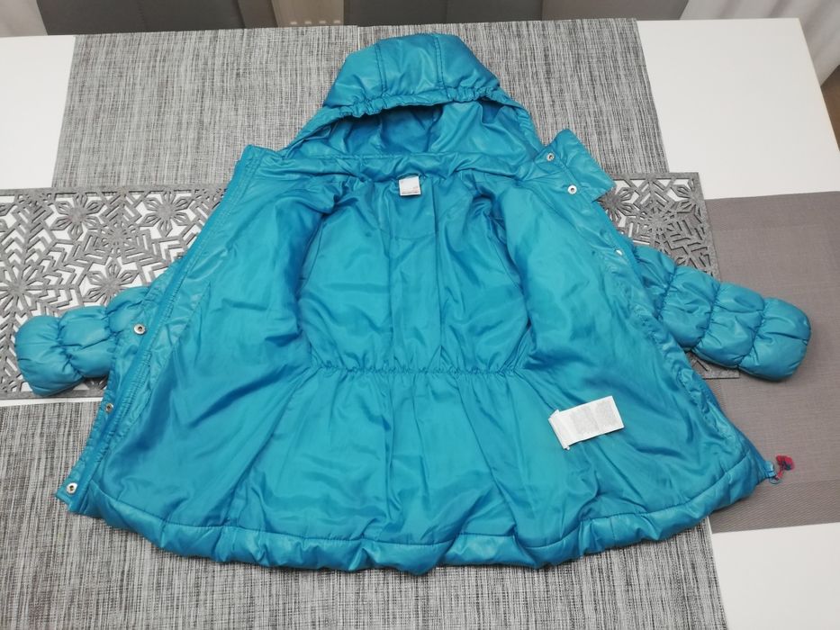 Turkusowa kurteczka zimowa Coccodrillo r. 122