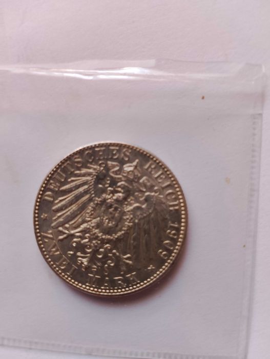 2 marki 1909 Uniw Lipsk  menniczy