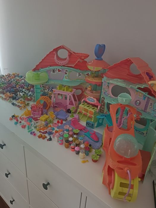 Zestaw lps figurki 126 szt , akcesoria,domek