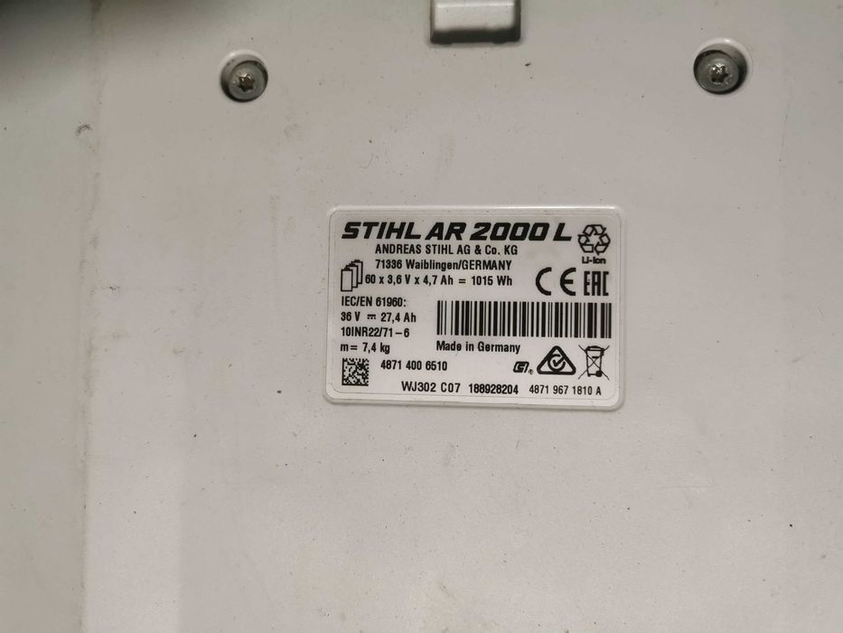 Stihl AR 2000 L akumulator plecakowy 27,4 Ah 1015WH