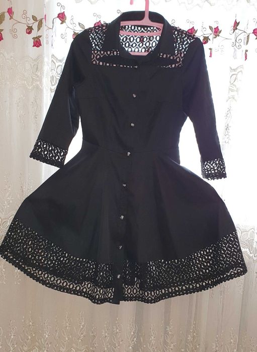 Платье чёрное размер 44-46