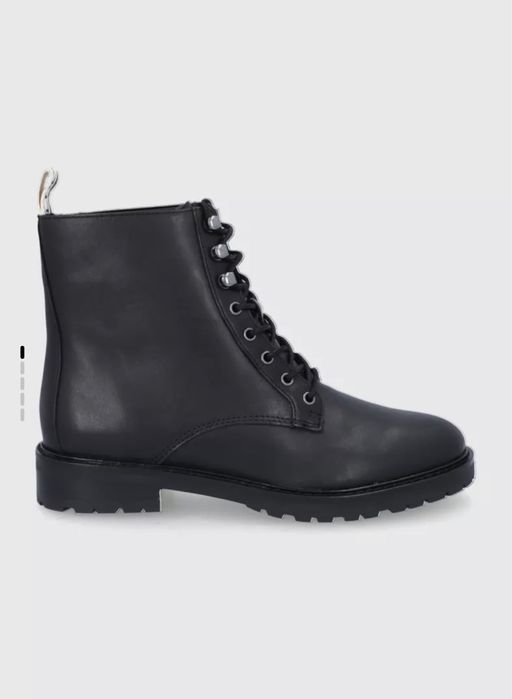 Ботинки Ralph Lauren чорні шкіра