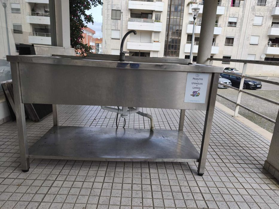 Bancada dupla inox