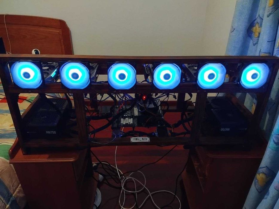 Mining Rig | 5x RTX 3080 Ti 12GB GYGABITE Non-LHR – Excelente Estado