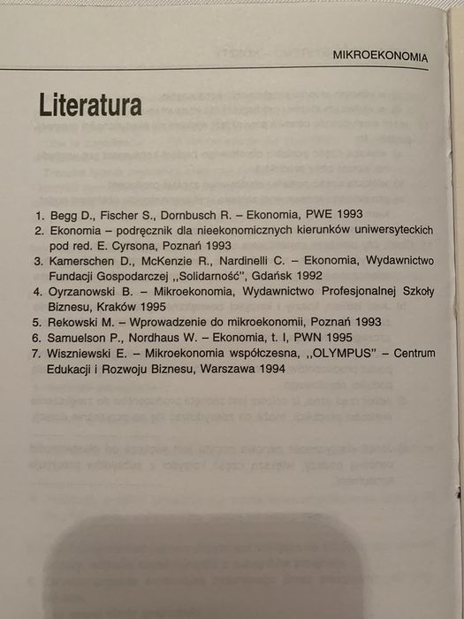 Mikroekonomia A. Nowak, K. Ryć, Z. Skrzypczak Stan B.dobry