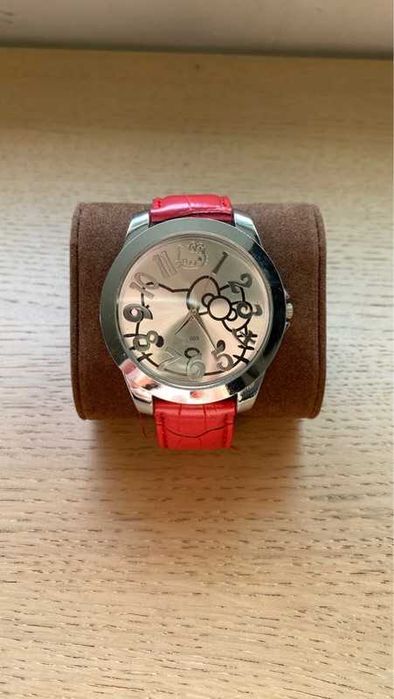 Relógio Hello Kitty bracelete vermelha