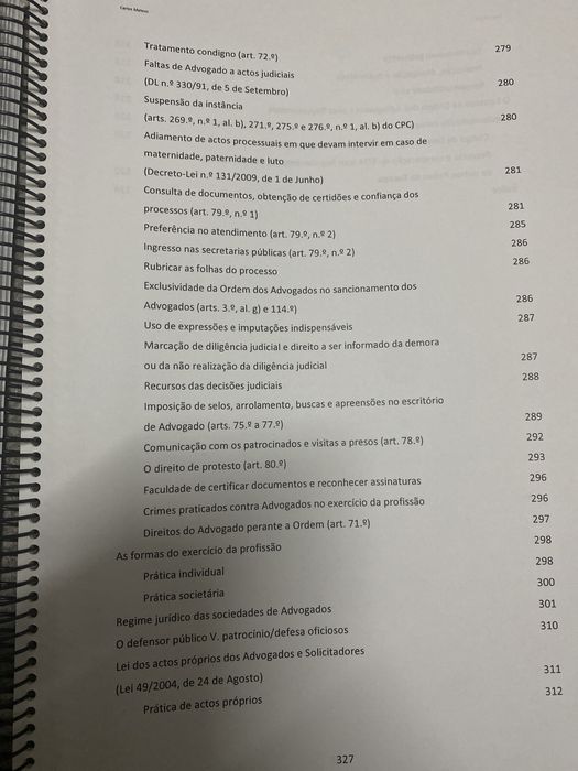 Livro impresso Advocacia / Deontologia Profissional - GRATUITO