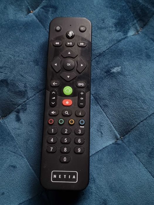 NOWY Dekoder Netia EvoBox 4K + pilot + zasilacz + pudełko