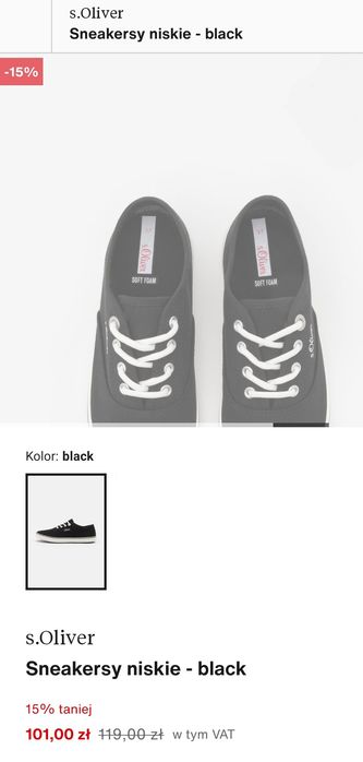 Sneakersy niskie s.Oliver- Size 37