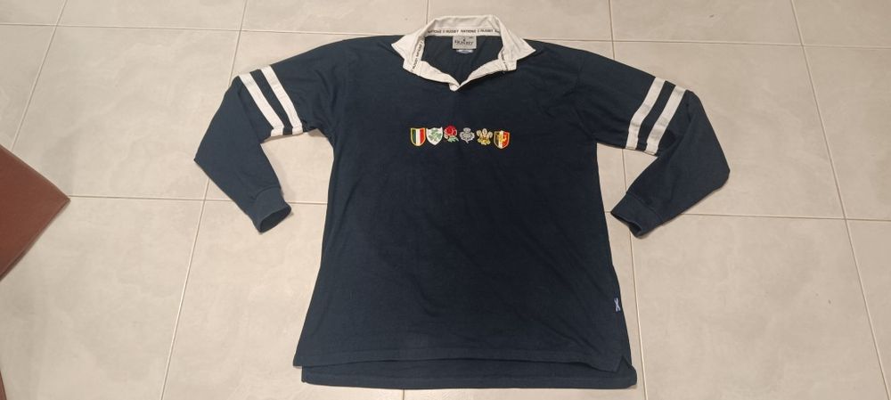 Polo de Rugby azul escuro