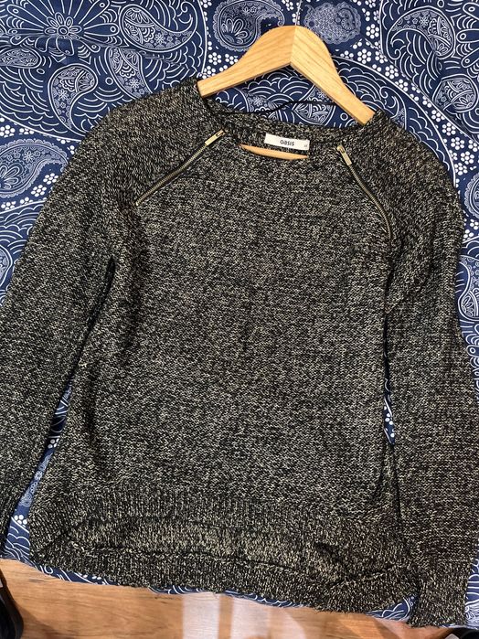 Sweter Oasis xs czarno złoty