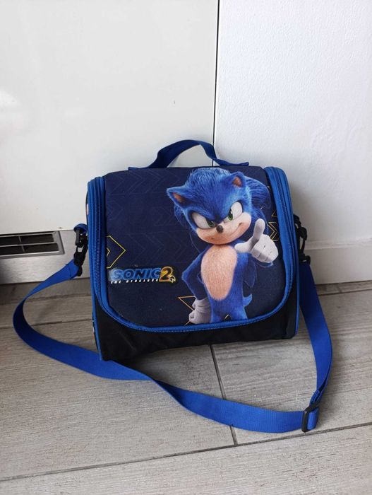 Mochila Sonic Conjunto Escolar Mochila + Lancheira + Estojo