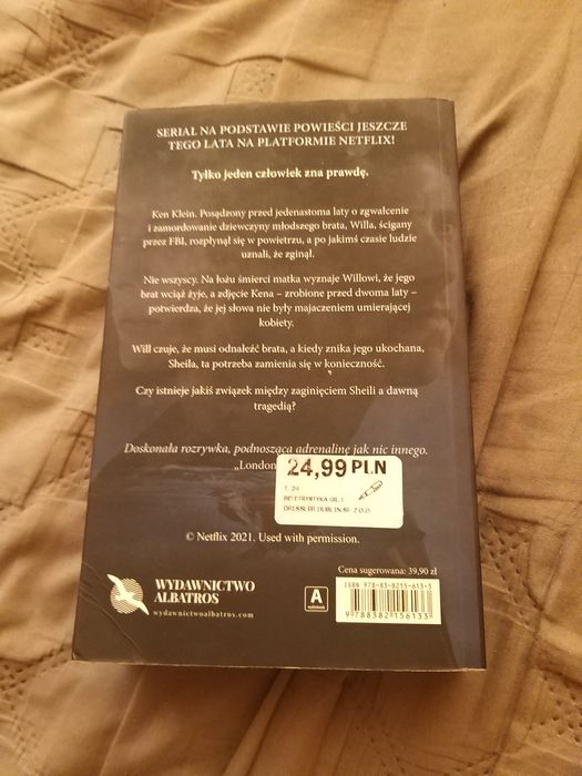 Książka Bez Pożegnania Harlan Coben