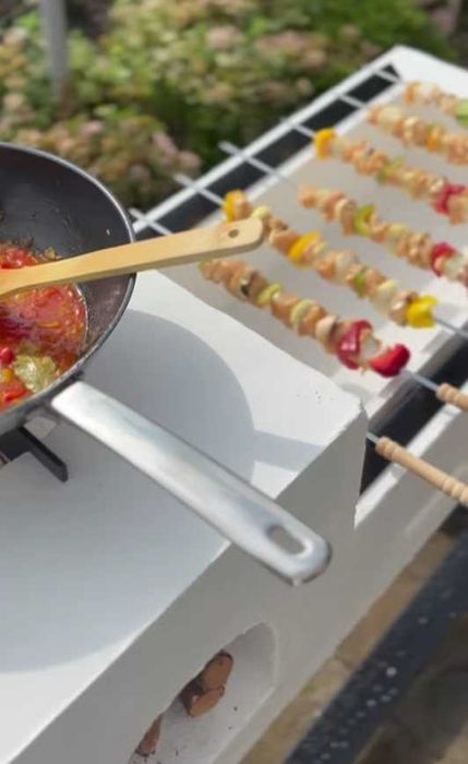 Grill dwufunkcyjny – gotowanie i grillowanie w jednym! SOLIDNY betonowy!