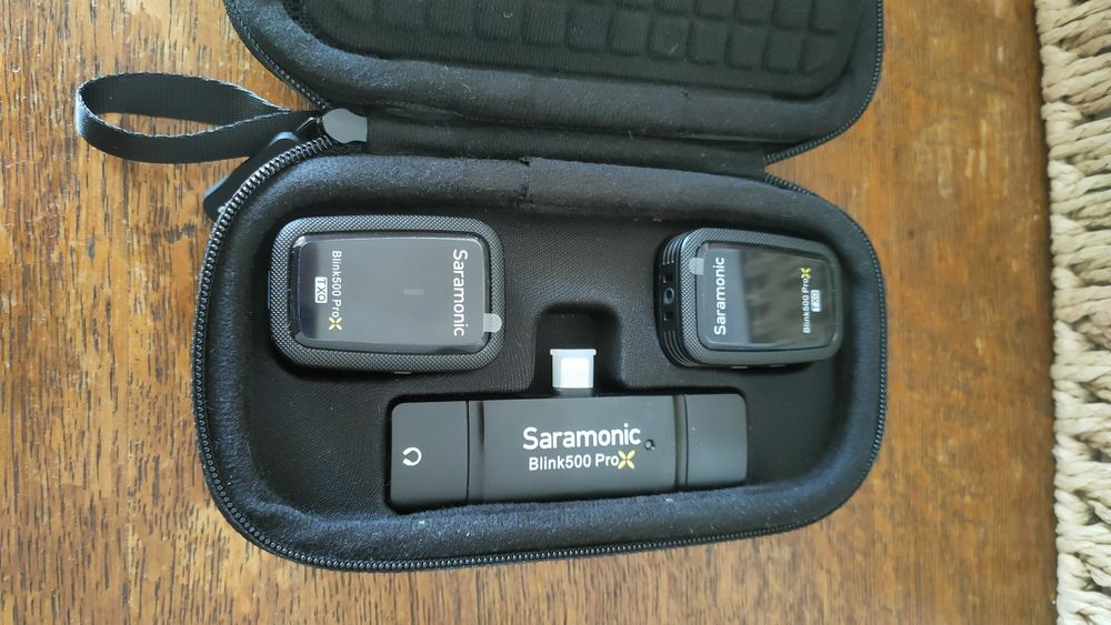 Saramonic blink500 ProX Q4 zestaw mikrofonów pod Iphone