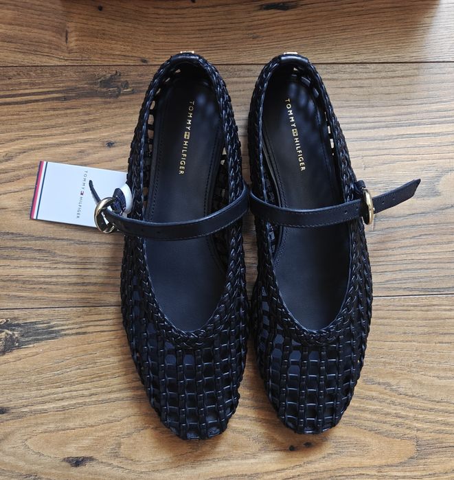 Tommy Hilfiger balerinki ażurowe 39