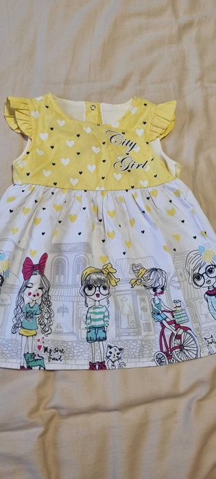 Sukienki lato dziewczynka 80-86