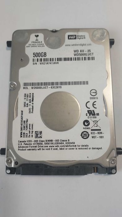 Dysk WD5000LUCT 500GB