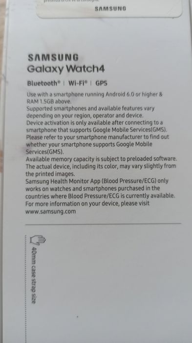 Smartwatch Galaxy Wach 4
