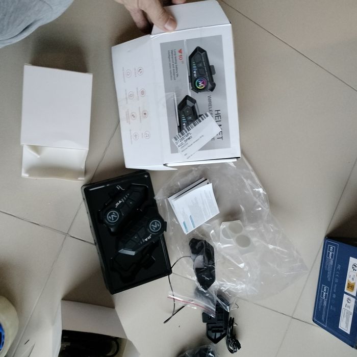 zestaw 2 interkomów motocyklowych Bluetooth do kasku z mikrofone