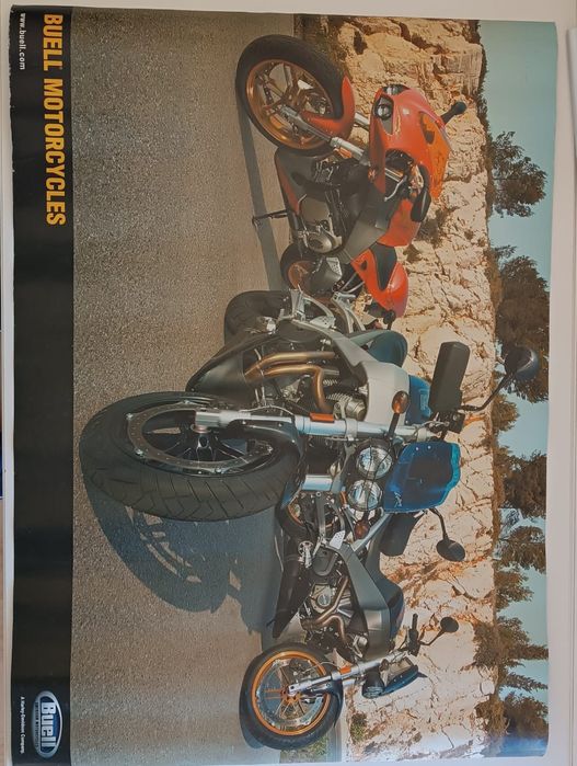 Poster moto Buell dupla face
