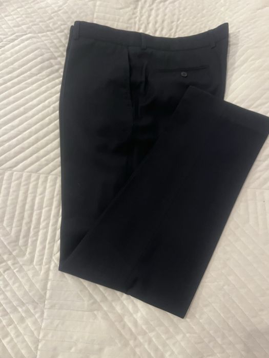 Smoking Kubenz Czarny piekny smoking z biala koszula Lancerto 42