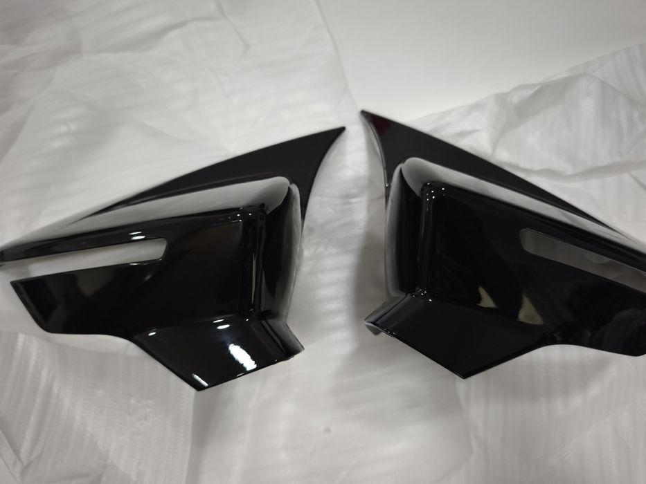 Capas espelhos SEAT Leon 5F mk3, Ibiza 6F mk5 preto brilhante - novas