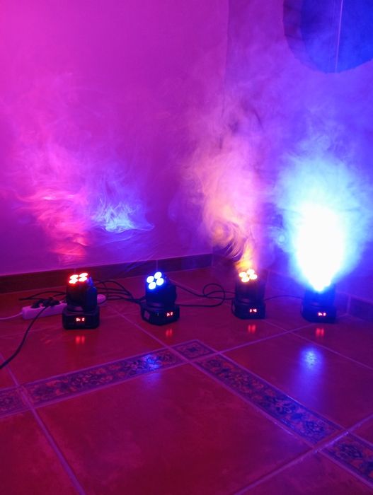 Moving head 25w por lâmpada 4unidades