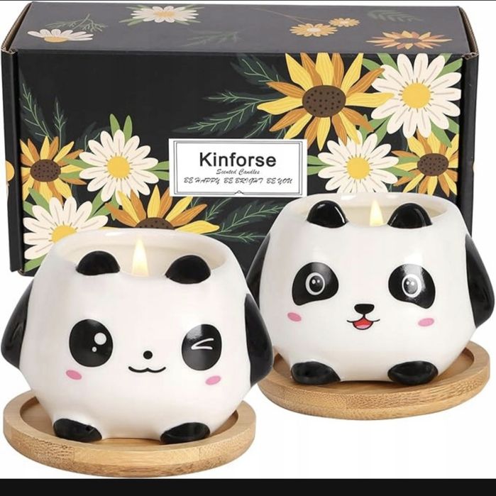 Świeczki sojowe panda