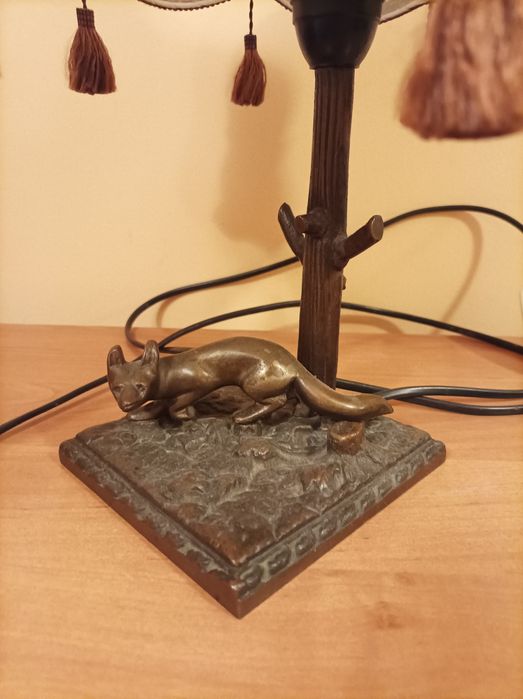 Lampa lampka stołowa nocna z abażurem
