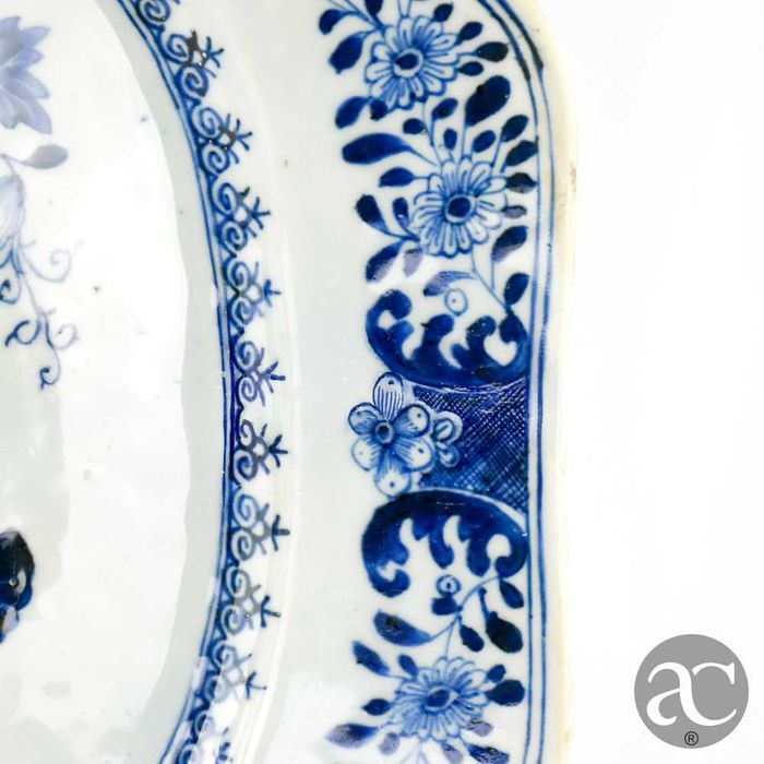 Travessa porcelana da China, Dinastia Qing Período Qianlong séc. XVIII