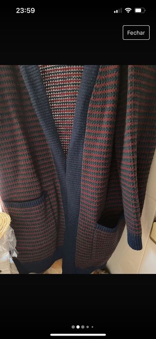 Casaco Quebramar azul e vermelho XL