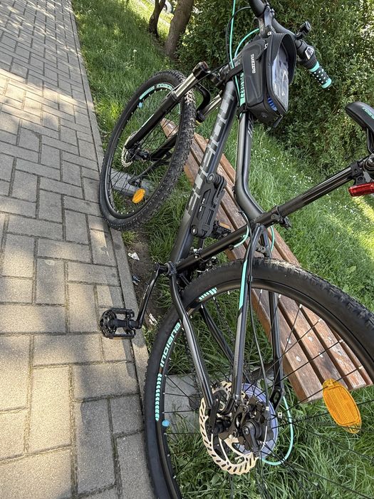 Rower górski INDIANA MTB czarno-miętowy27,5 cala
