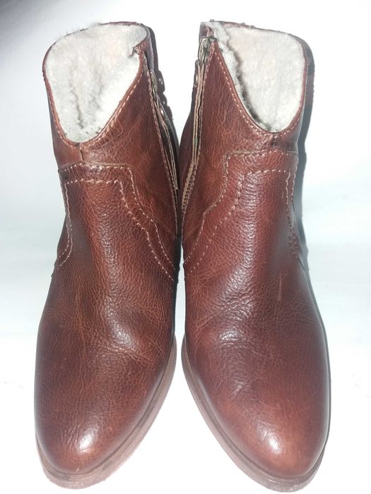 Jigsaw ботинки казаки женские рыжие р.38 Англия