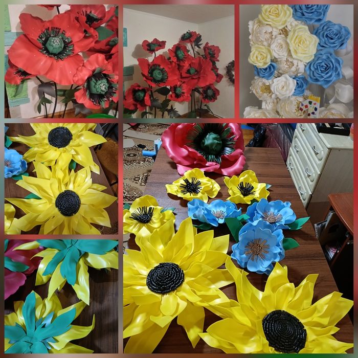 Квіти великі, квіти для декору